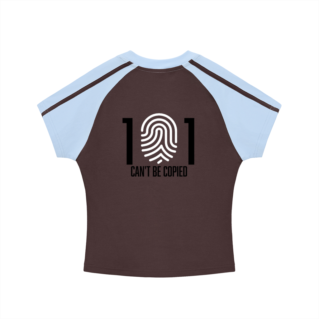 Contrast Stripes Bodycon Raglan  Sleeve T-Shirt