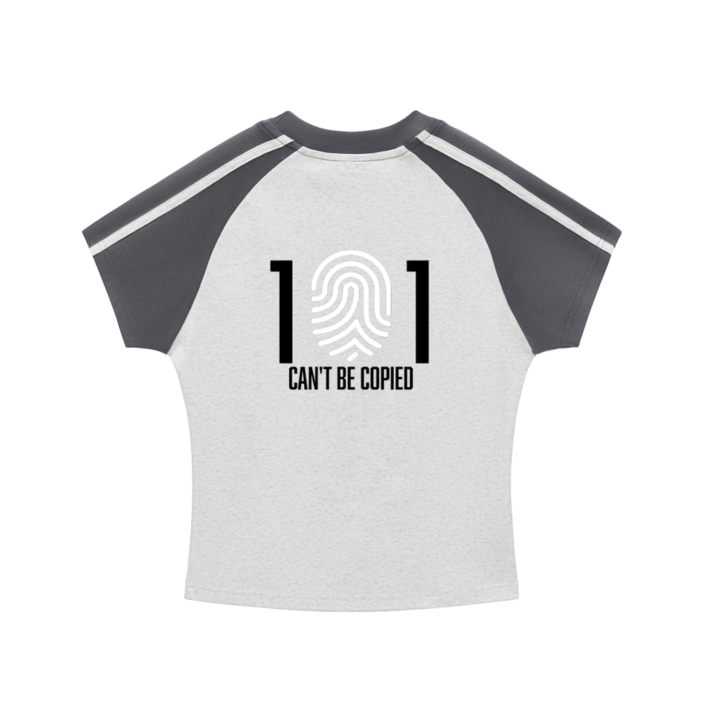 Contrast Stripes Bodycon Raglan  Sleeve T-Shirt