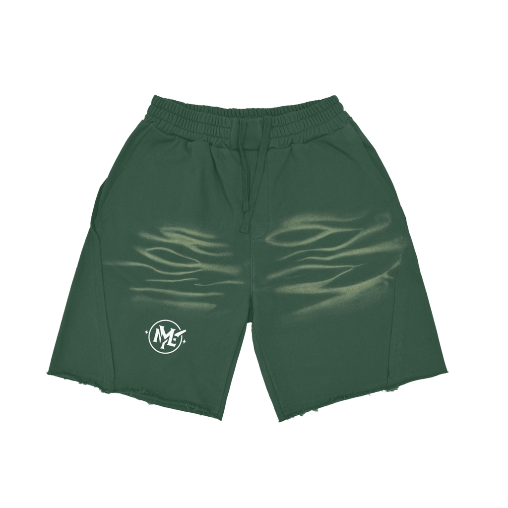 Vintage Washed Tiger Stripes Short Pants