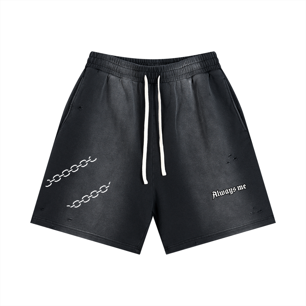 Sun Fade Distressed Shorts