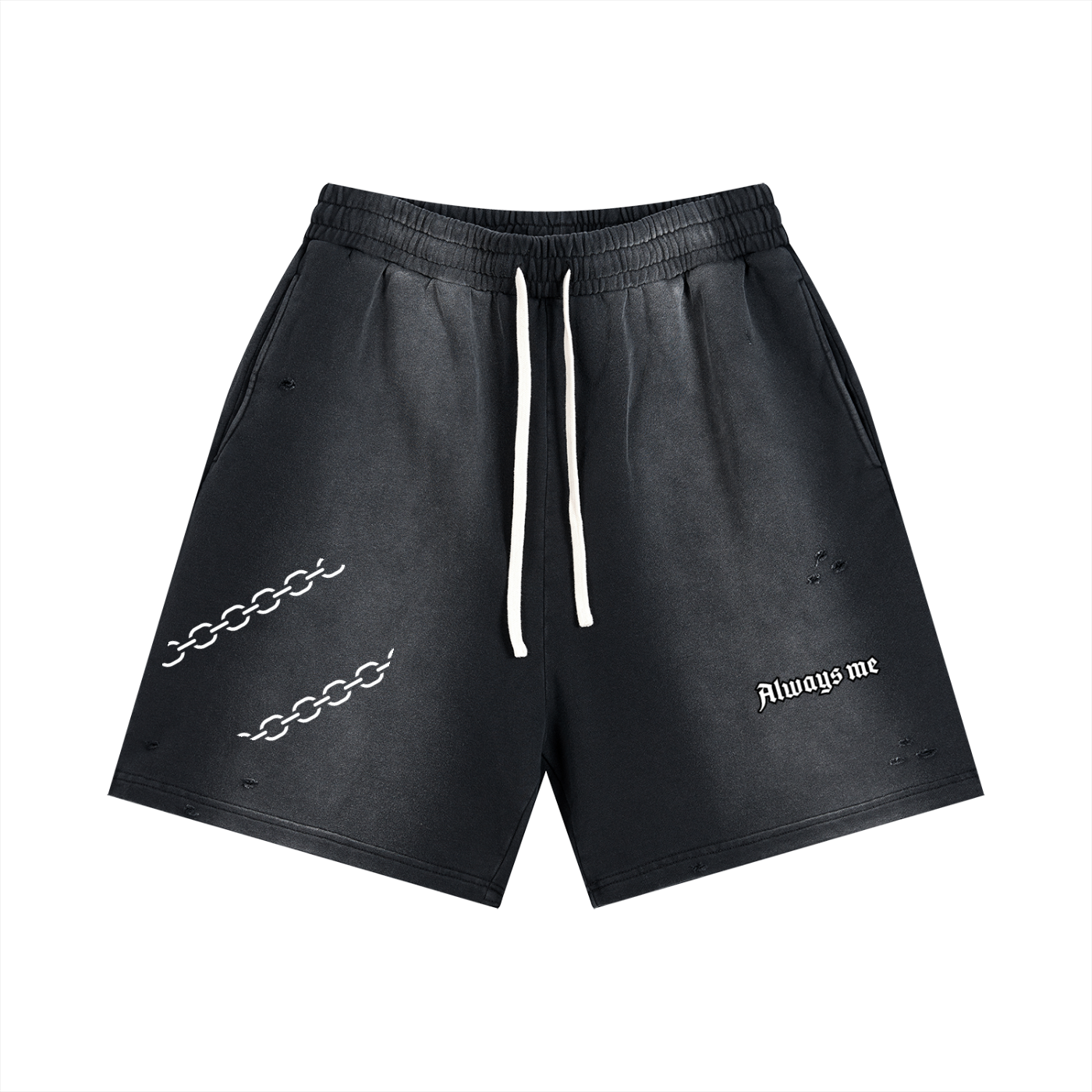 Sun Fade Distressed Shorts
