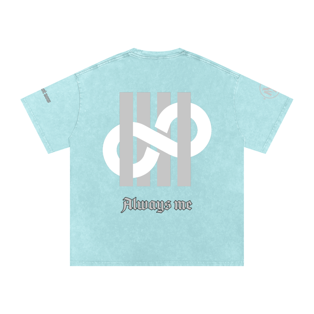 Snow Washed Oversized Cotton T-Shirt