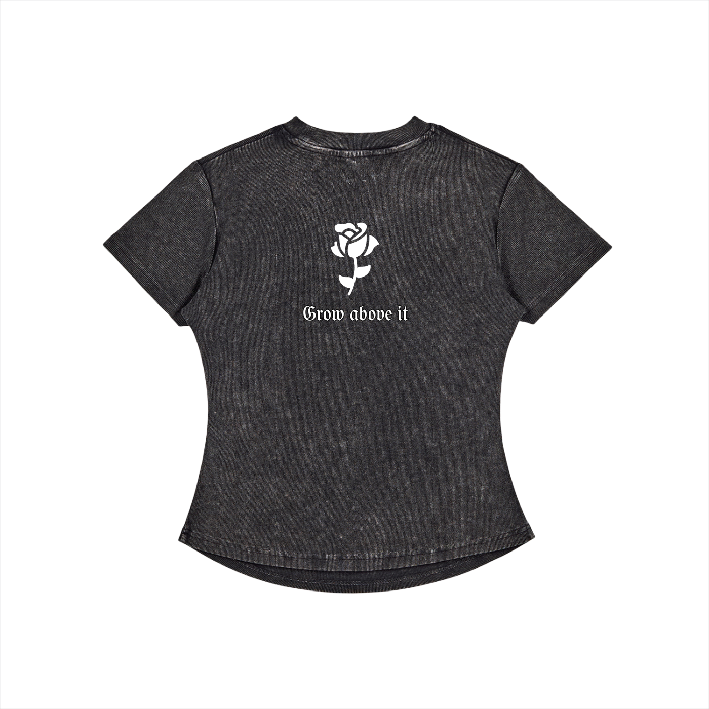 Vintage Washed Bodycon Cotton T-Shirt