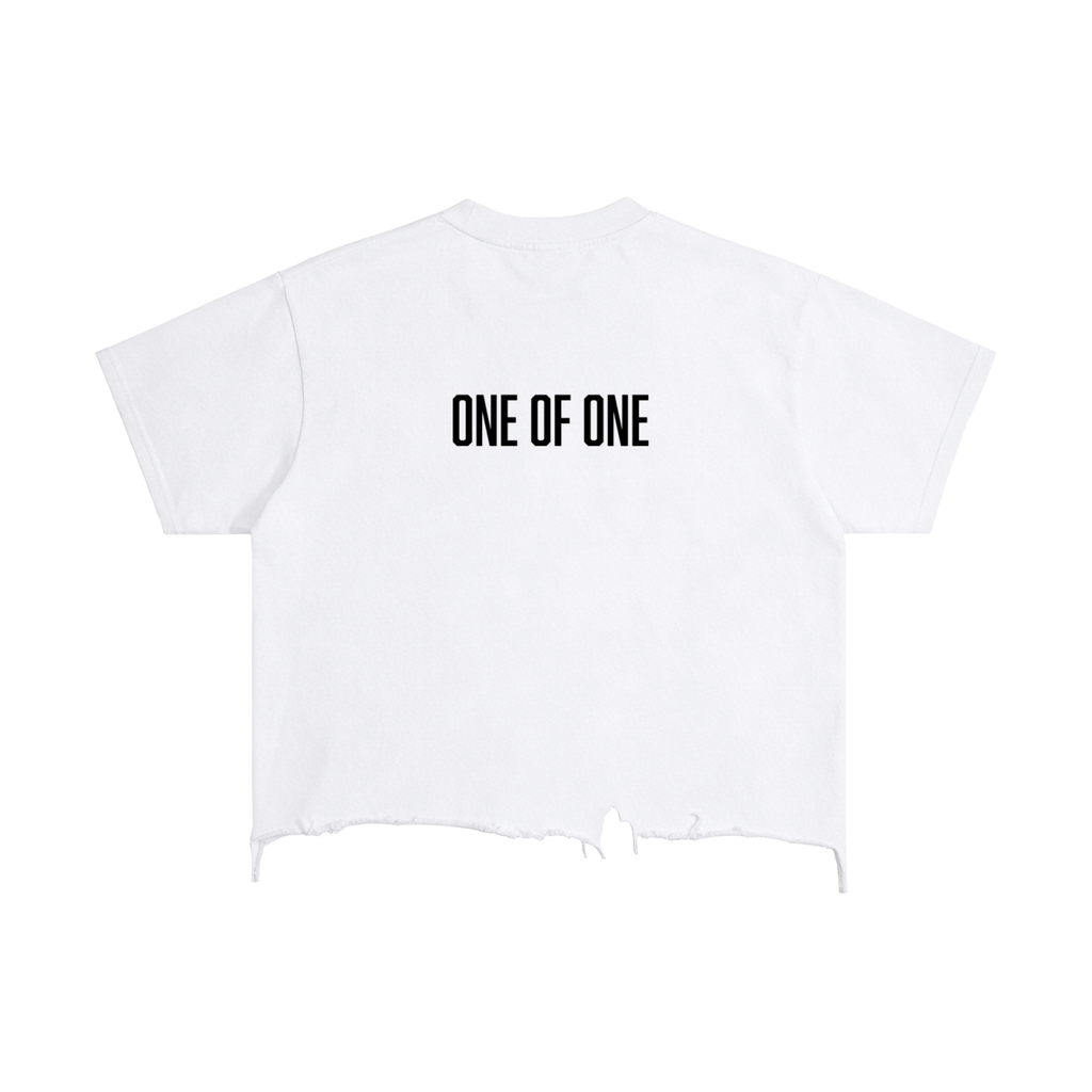 Vintage Wash Boxy Distressed Hem T-Shirt