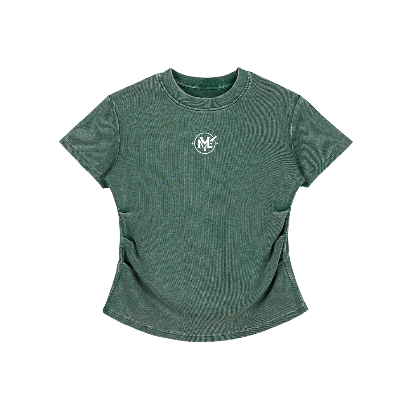 Vintage Washed Bodycon Cotton T-Shirt