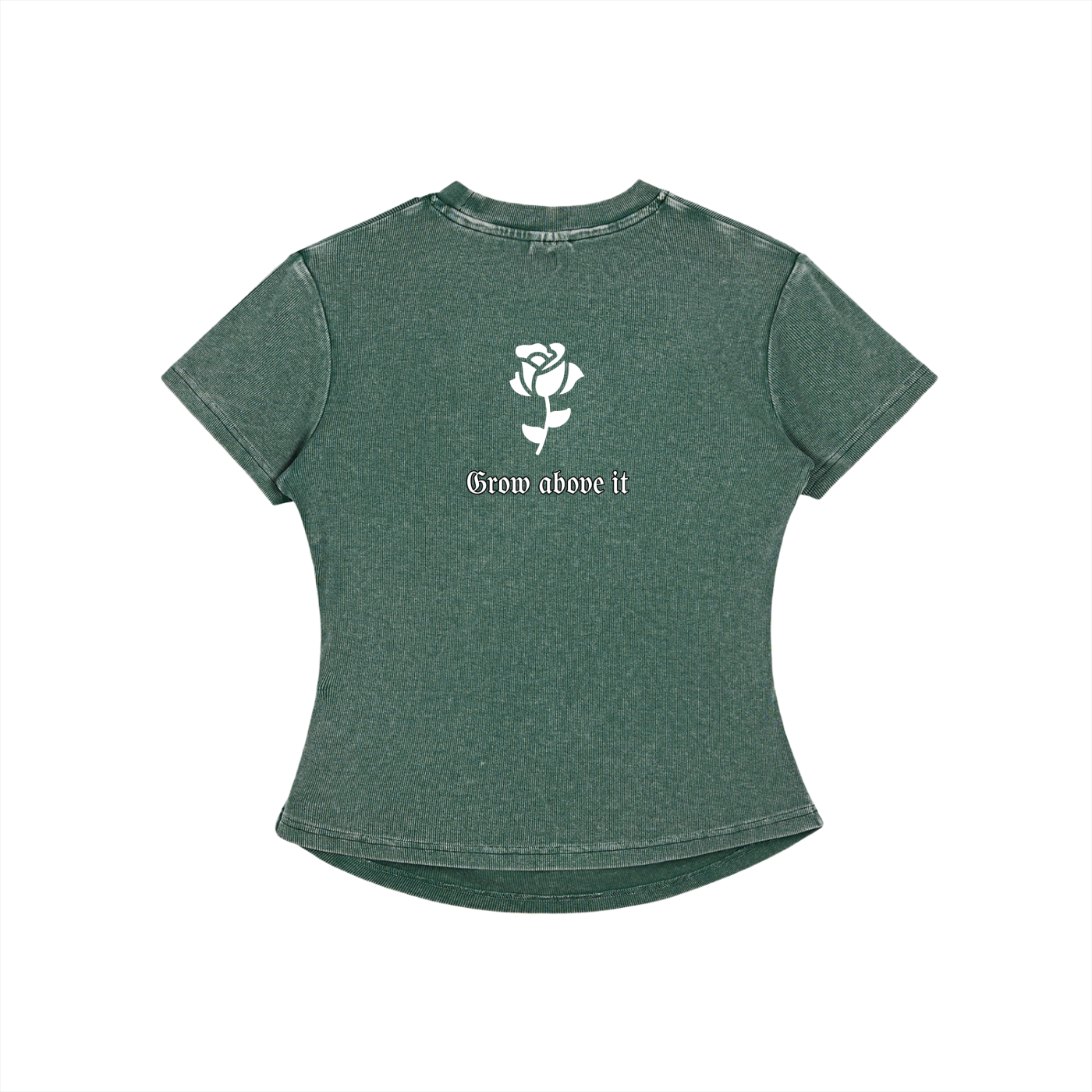 Vintage Washed Bodycon Cotton T-Shirt