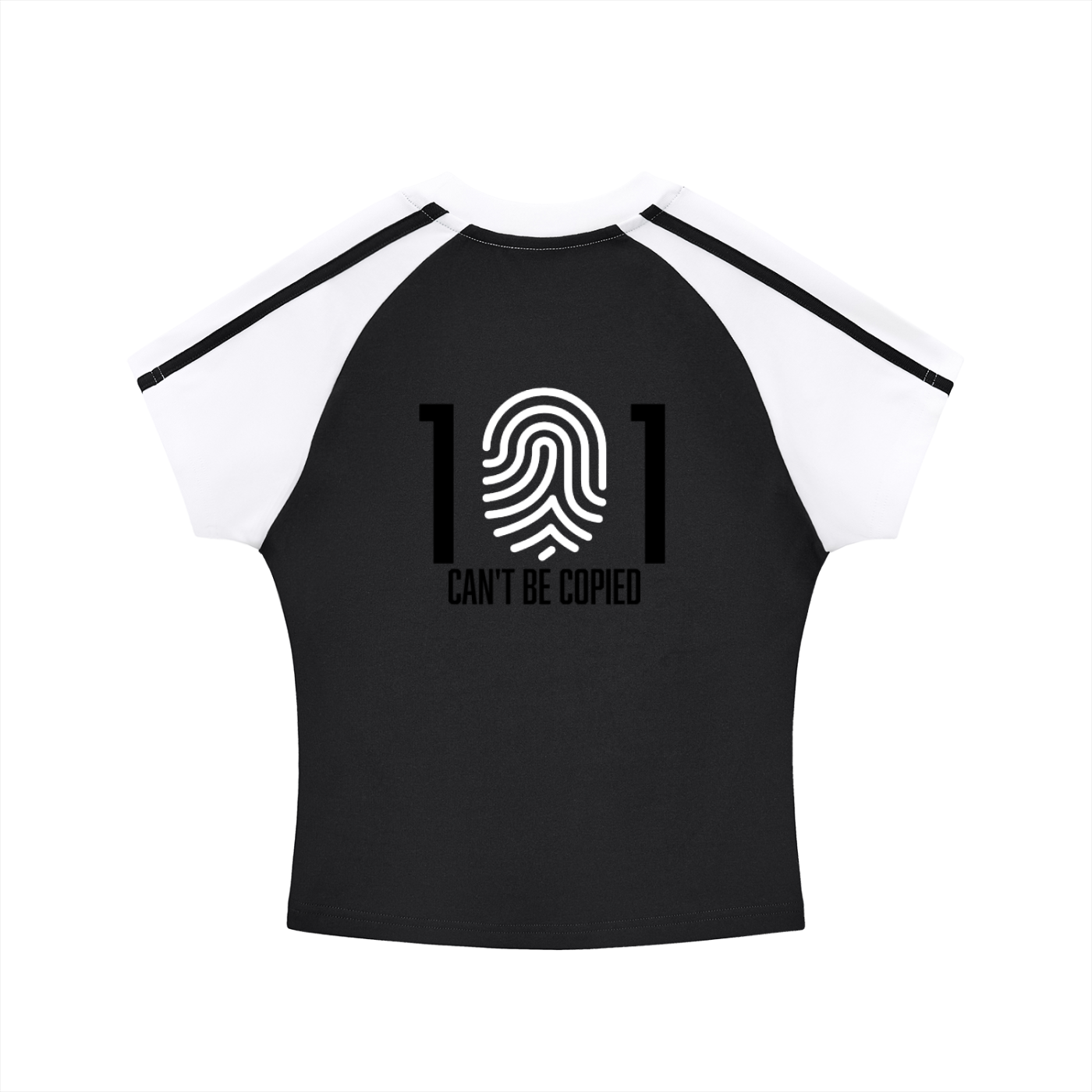 Contrast Stripes Bodycon Raglan  Sleeve T-Shirt