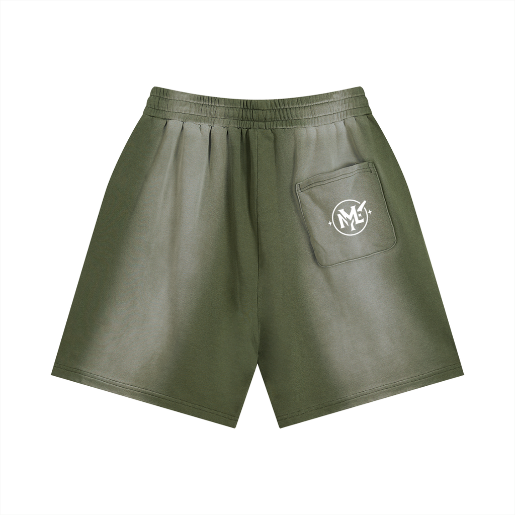 Sun Fade Distressed Shorts