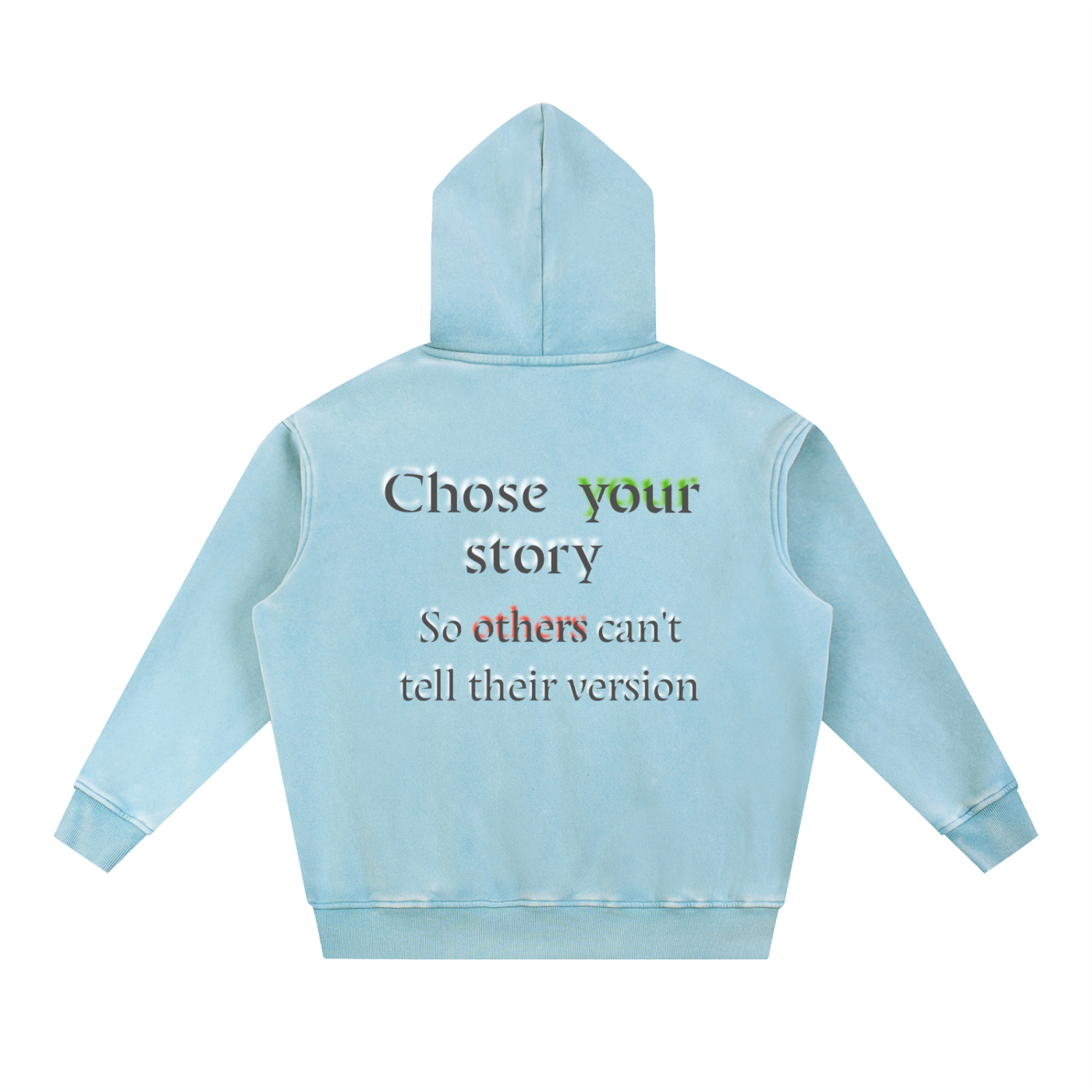 Snow Wash Fleece Oversize Hoodie