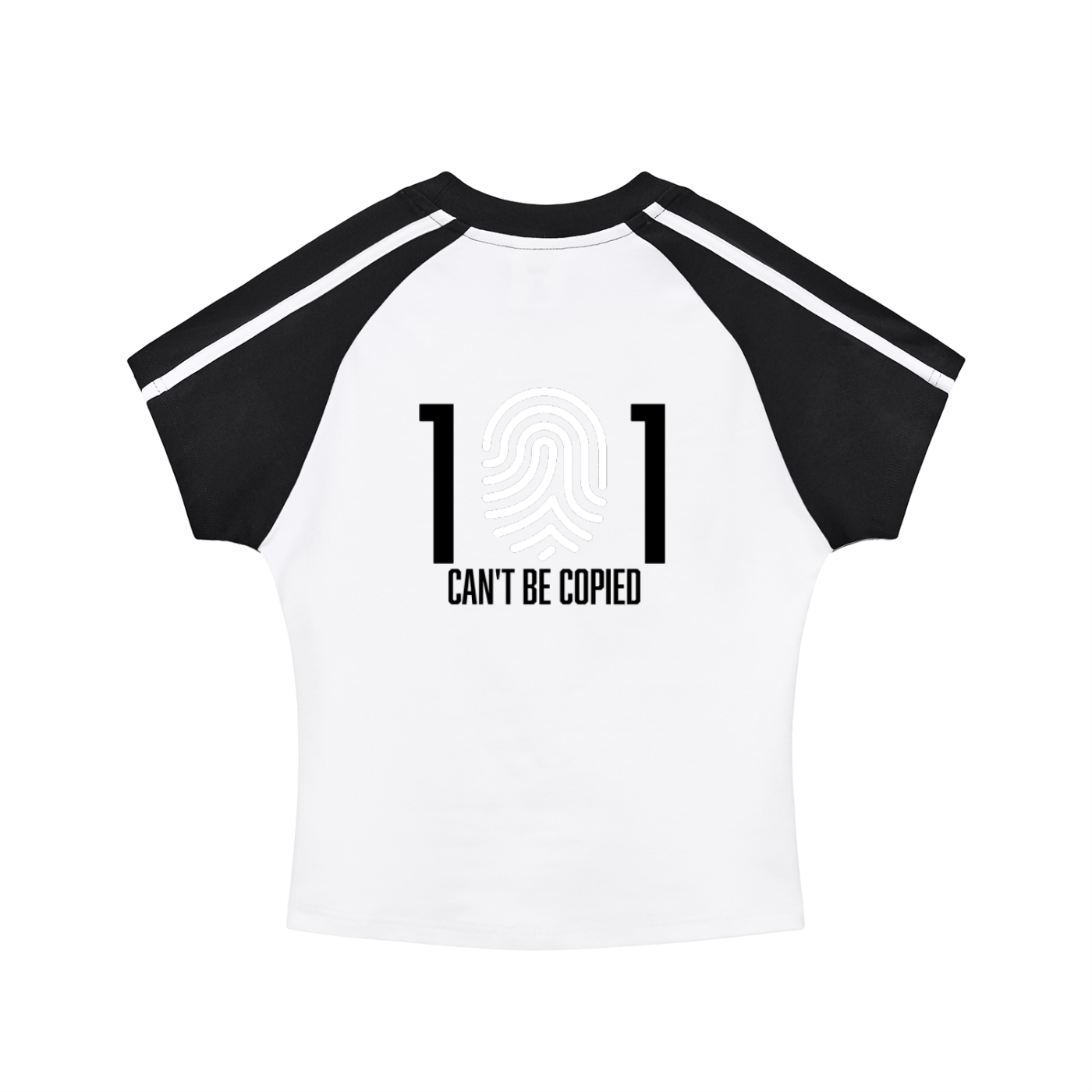 Contrast Stripes Bodycon Raglan  Sleeve T-Shirt