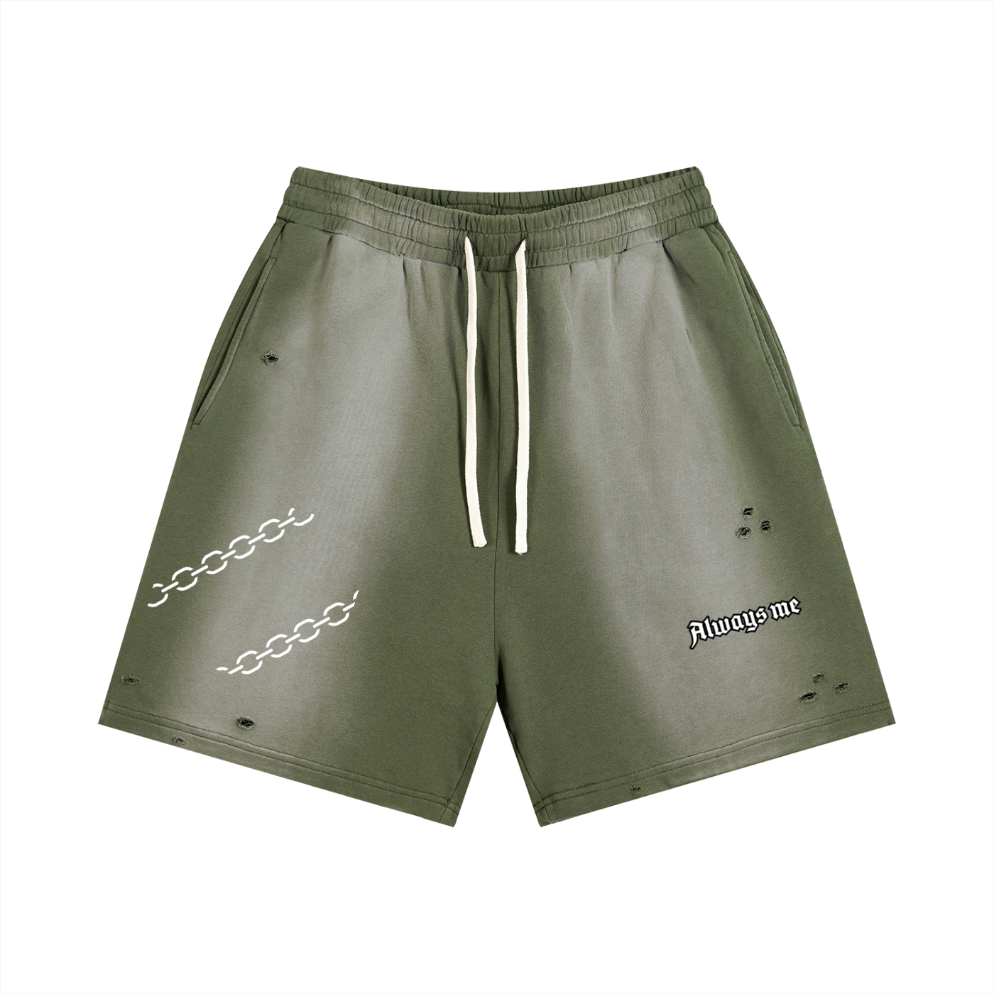 Sun Fade Distressed Shorts