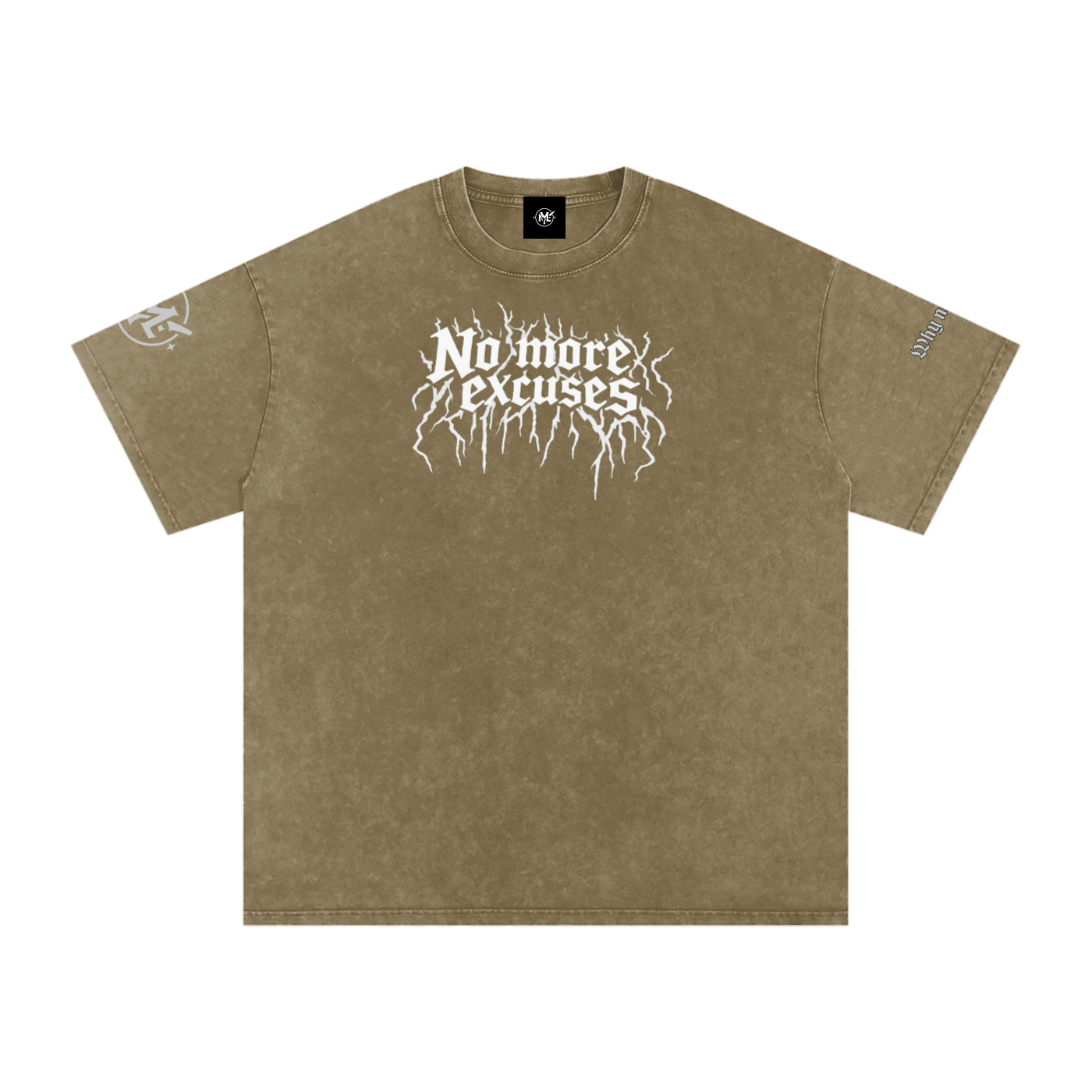 Snow Washed Oversized Cotton T-Shirt