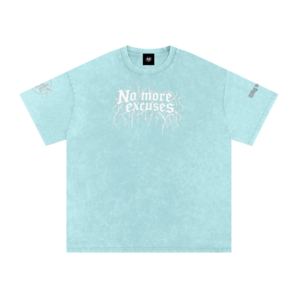 Snow Washed Oversized Cotton T-Shirt