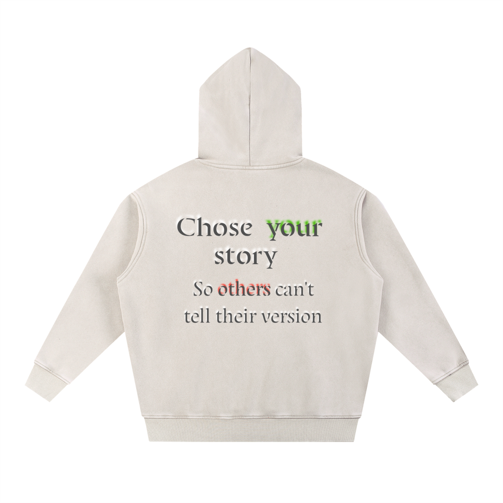Snow Wash Fleece Oversize Hoodie