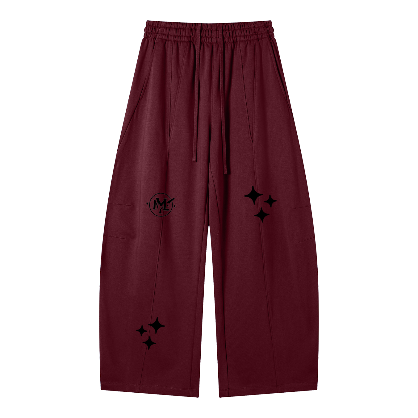 Heavyweight Wide Leg Panel Sweatpants