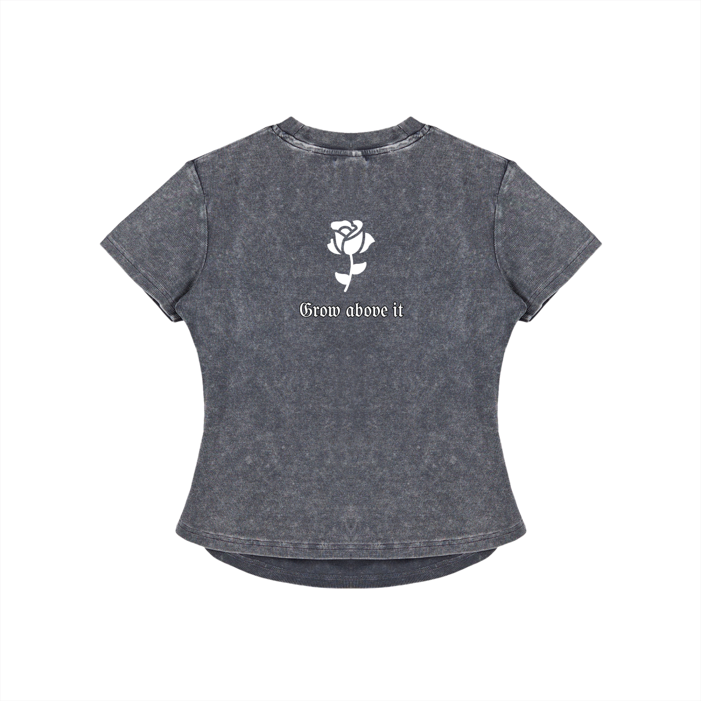 Vintage Washed Bodycon Cotton T-Shirt